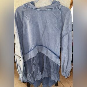 Free People Lace Hoodie